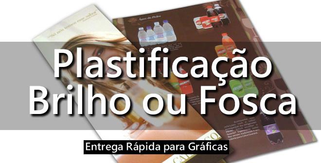 Plastificação Brilho ou Fosca